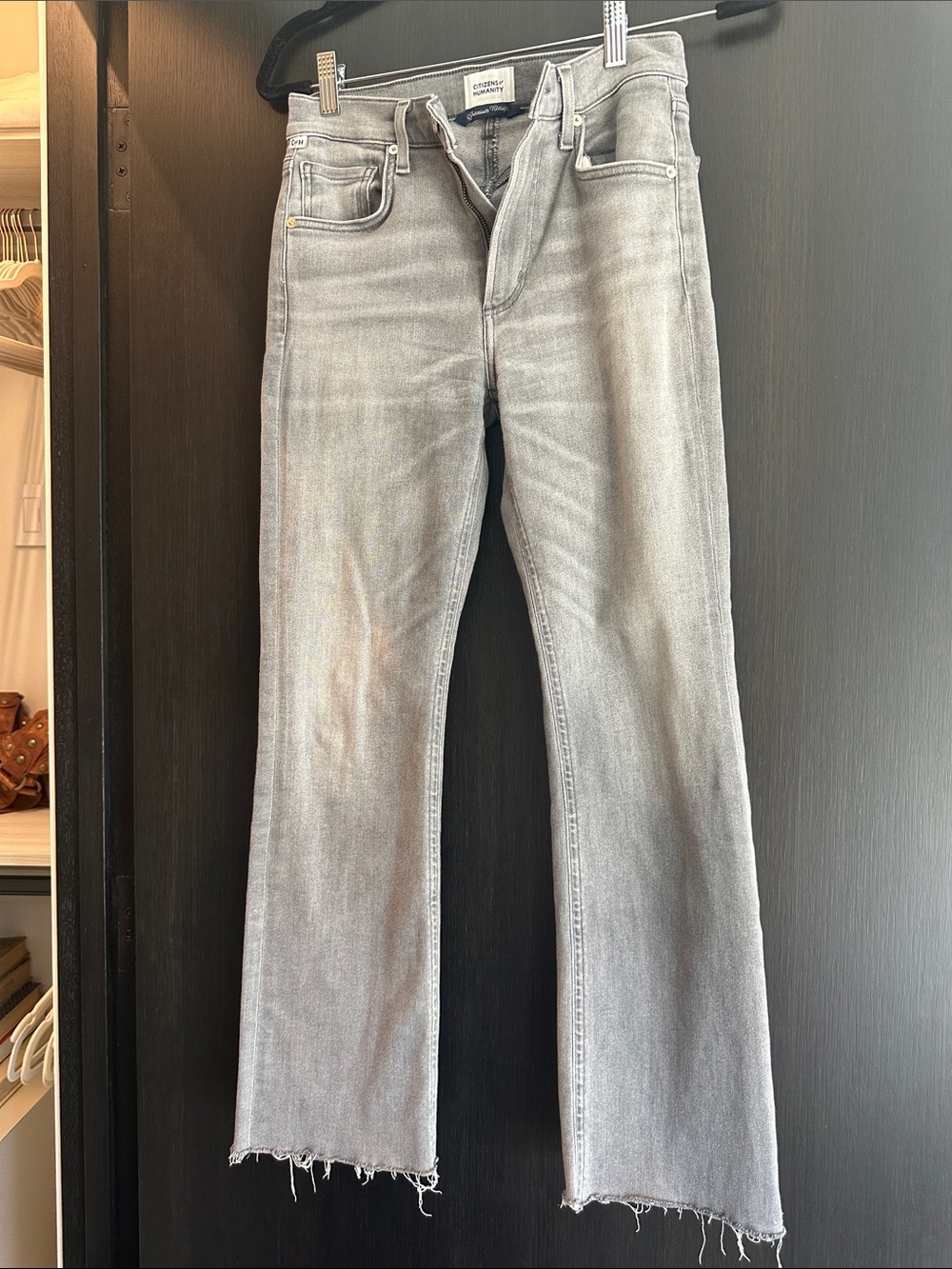 COH Isola Cropped Ankle Jeans, Grey, Size 25